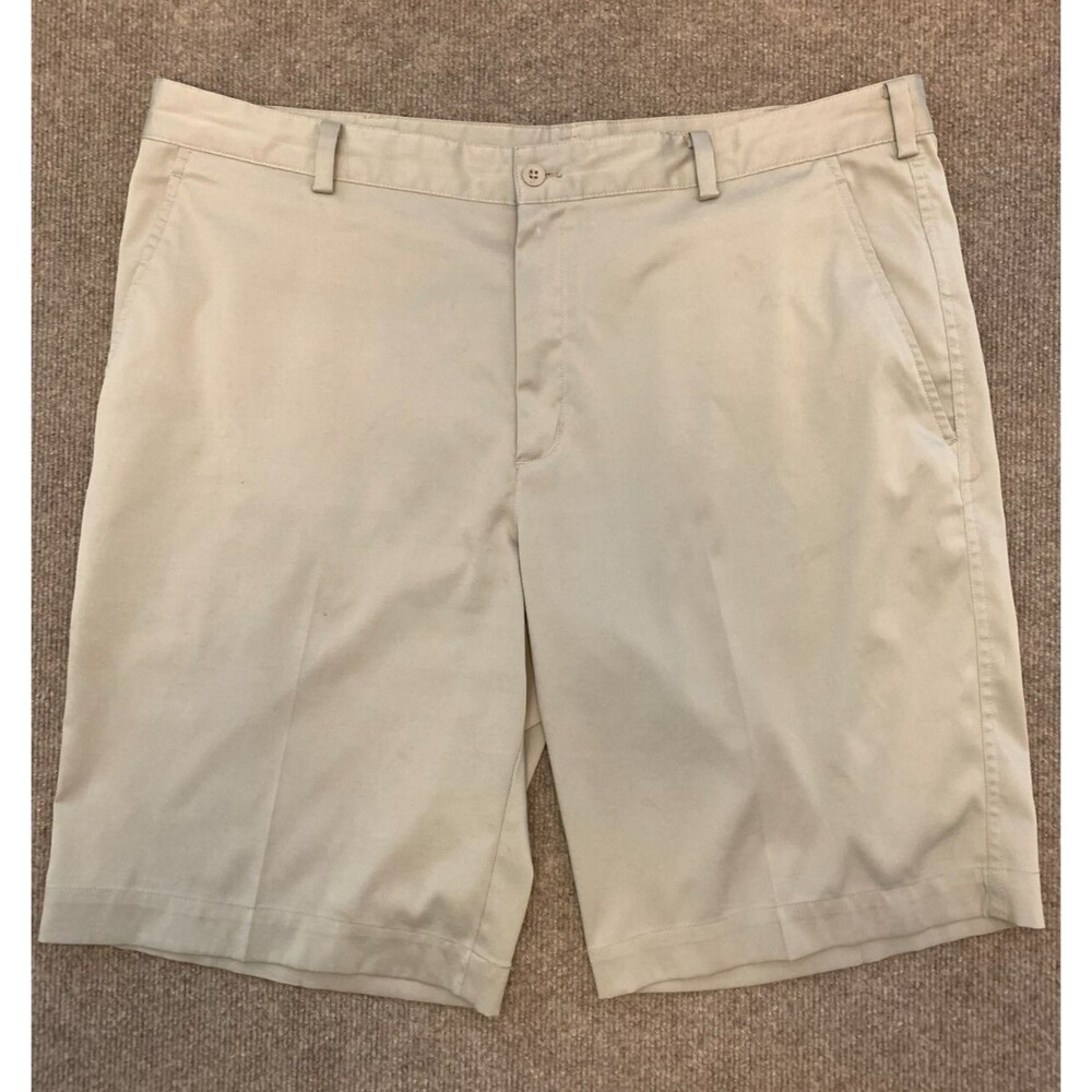 Nike Golf Shorts Mens 38 Dri Fit Khaki Performance Wicking Hiking Camp Outdoors